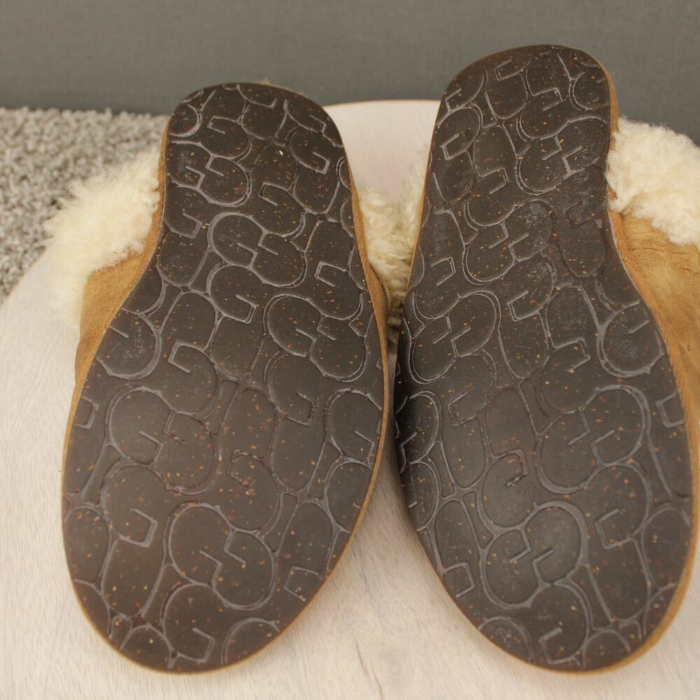 UGG Scuffette II Slippers Womens 6 Chestnut Suede Sheepskin - Picture 7 of 8